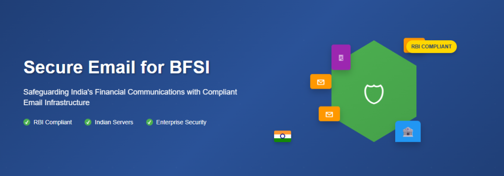 ecure email for BFSI in India